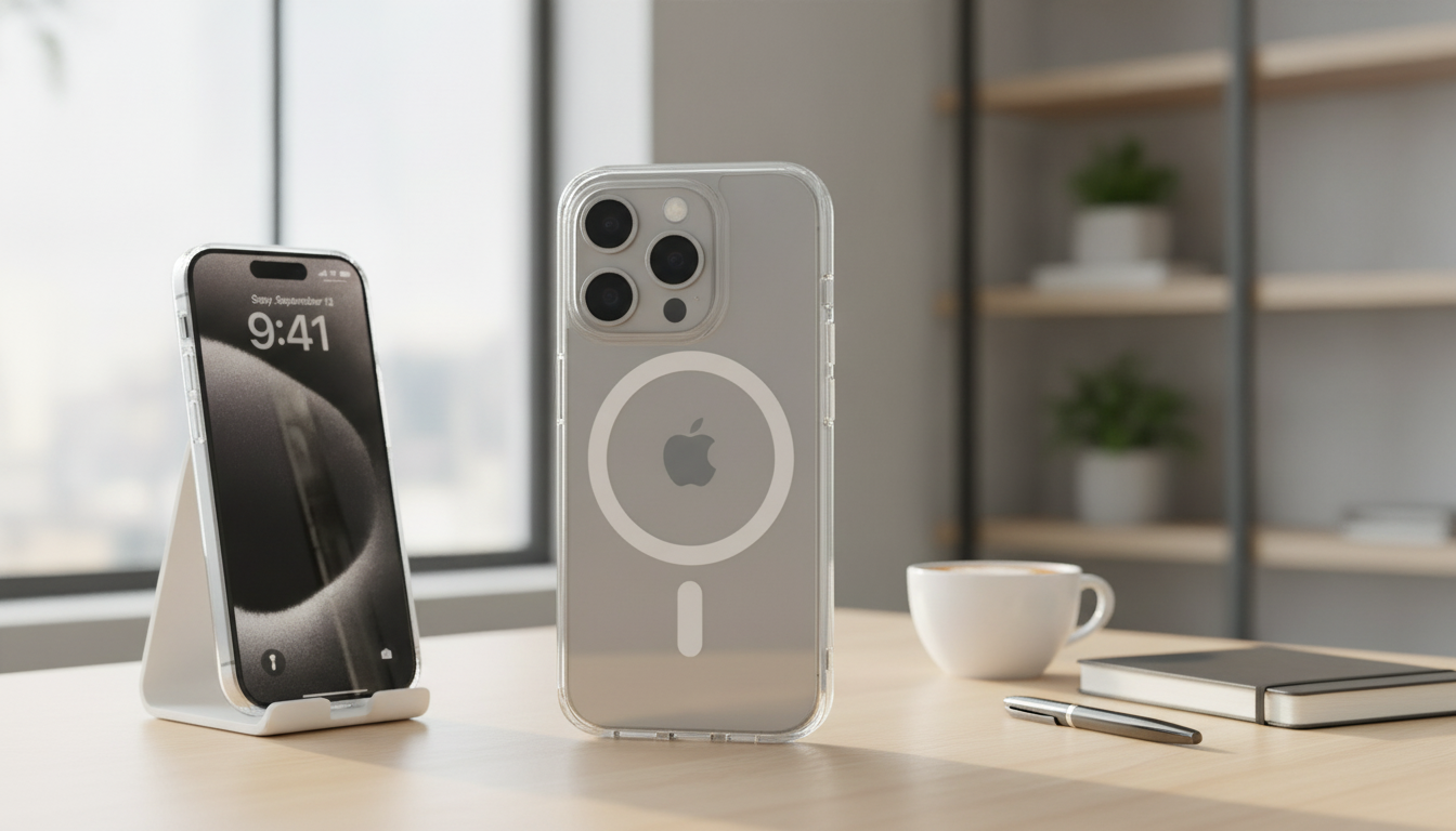 Clear Magnetic iPhone Case for Wireless Charging (Slim)