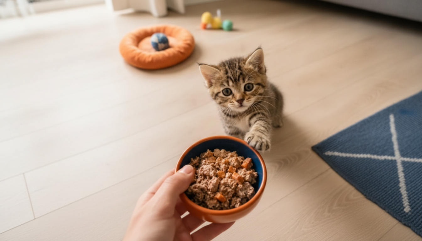 New Kitten Feeding Plan: Day-One Food to 12 Months