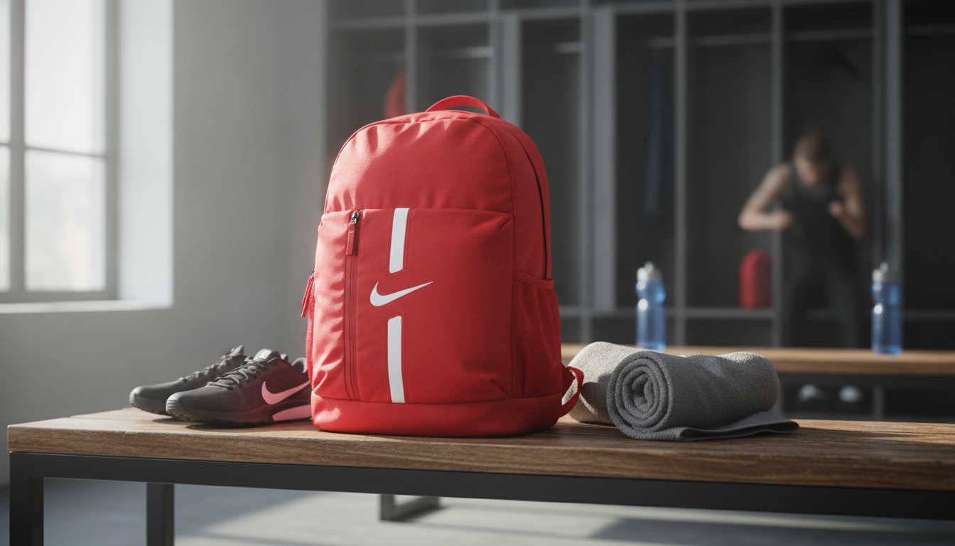 Nike Men’s Red Rucksack Backpack for Gym & Commute