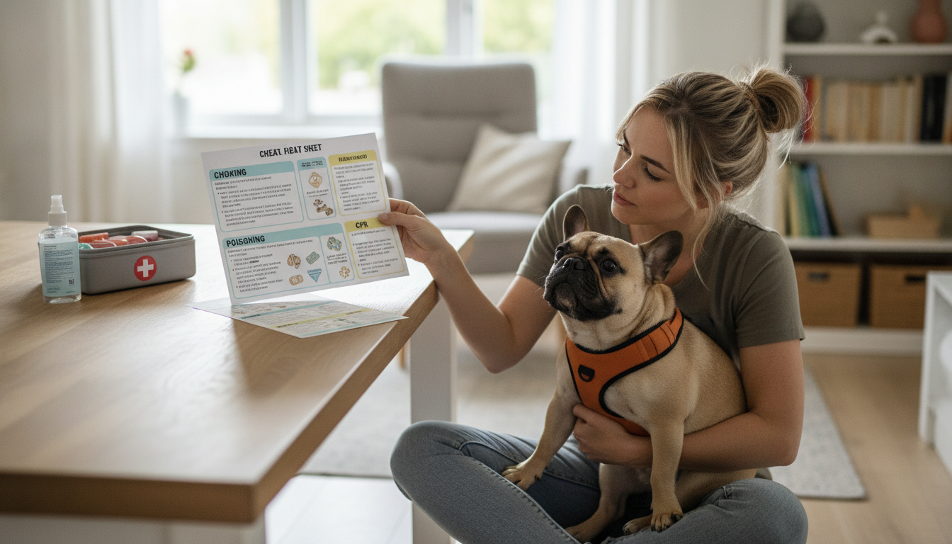 Printable Pet First Aid Cheat Sheet: Emergency Steps