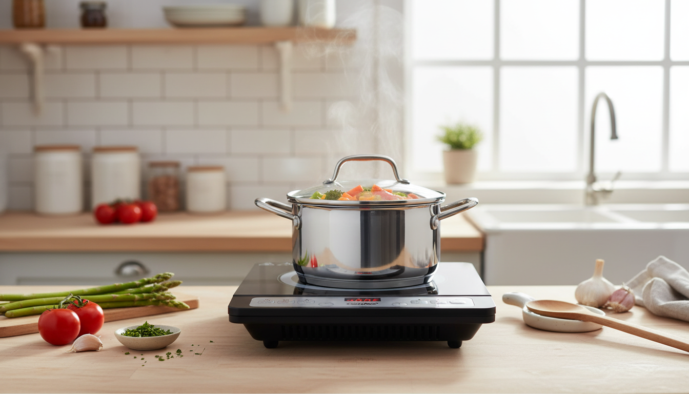 1800W Portable Induction Burner: 8 Levels + 3H Timer