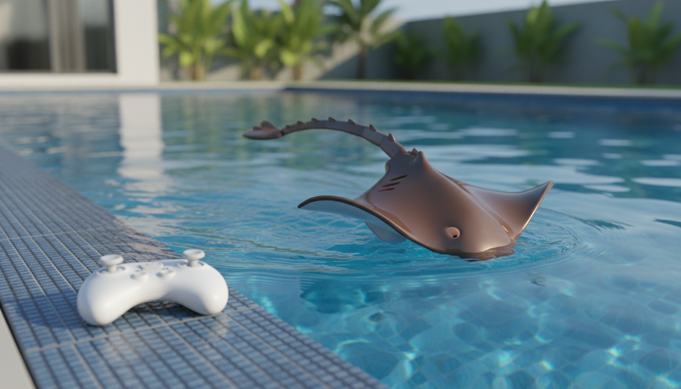 2.4G RC Manta Ray Shark Toy: Smooth Pool & Tub Glides