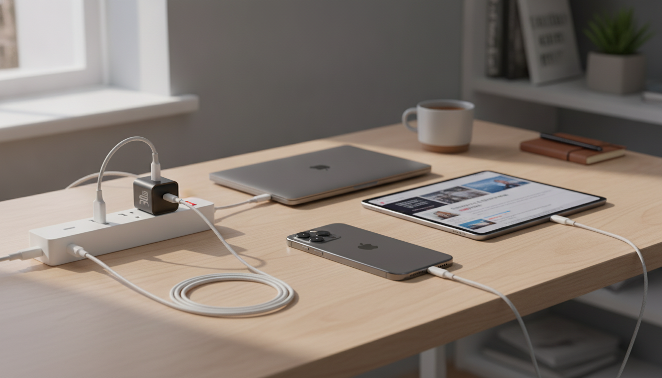 30W GaN USB‑C Charger: Fast Charging for Apple Devices