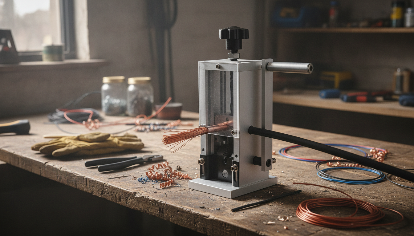 Manual Wire Stripping Machine Guide for Clean Copper