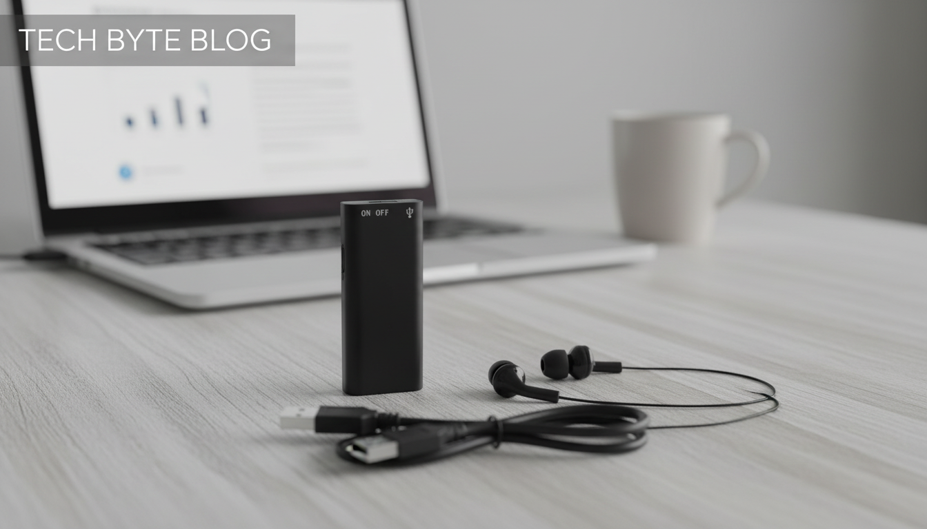 Mini 8GB Voice Recorder Pen: MP3, Earphones & USB