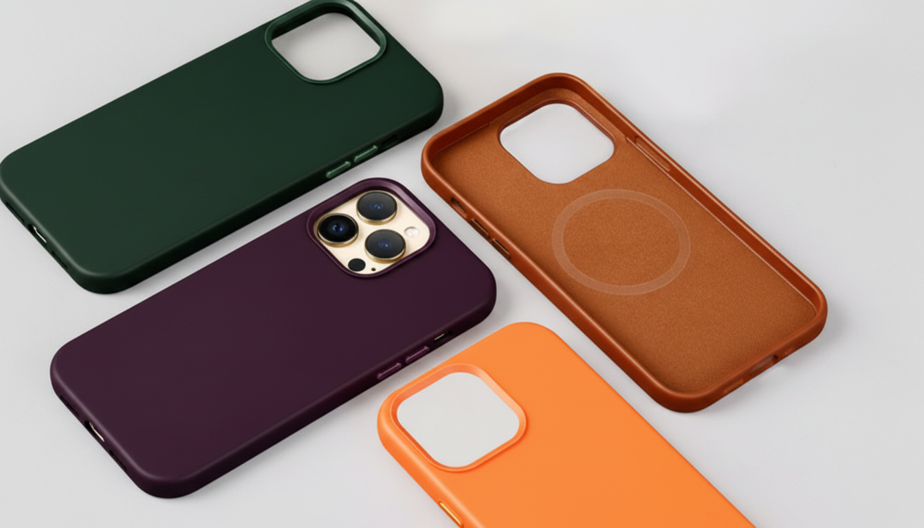 Premium Leather Magnetic iPhone Case: Snap-On Charging