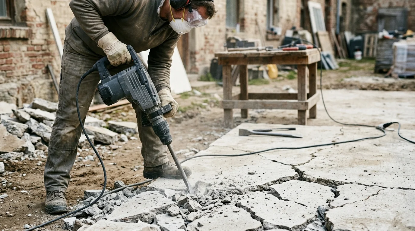 3500W Electric Demolition Hammer: 1900 BPM + 2 Chisels