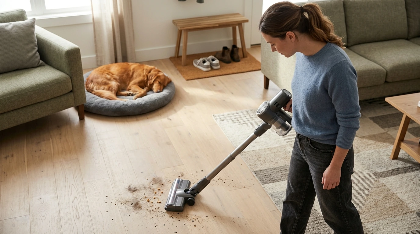 350W Cordless Stick Vacuum for Pet Hair & Mixed Floors