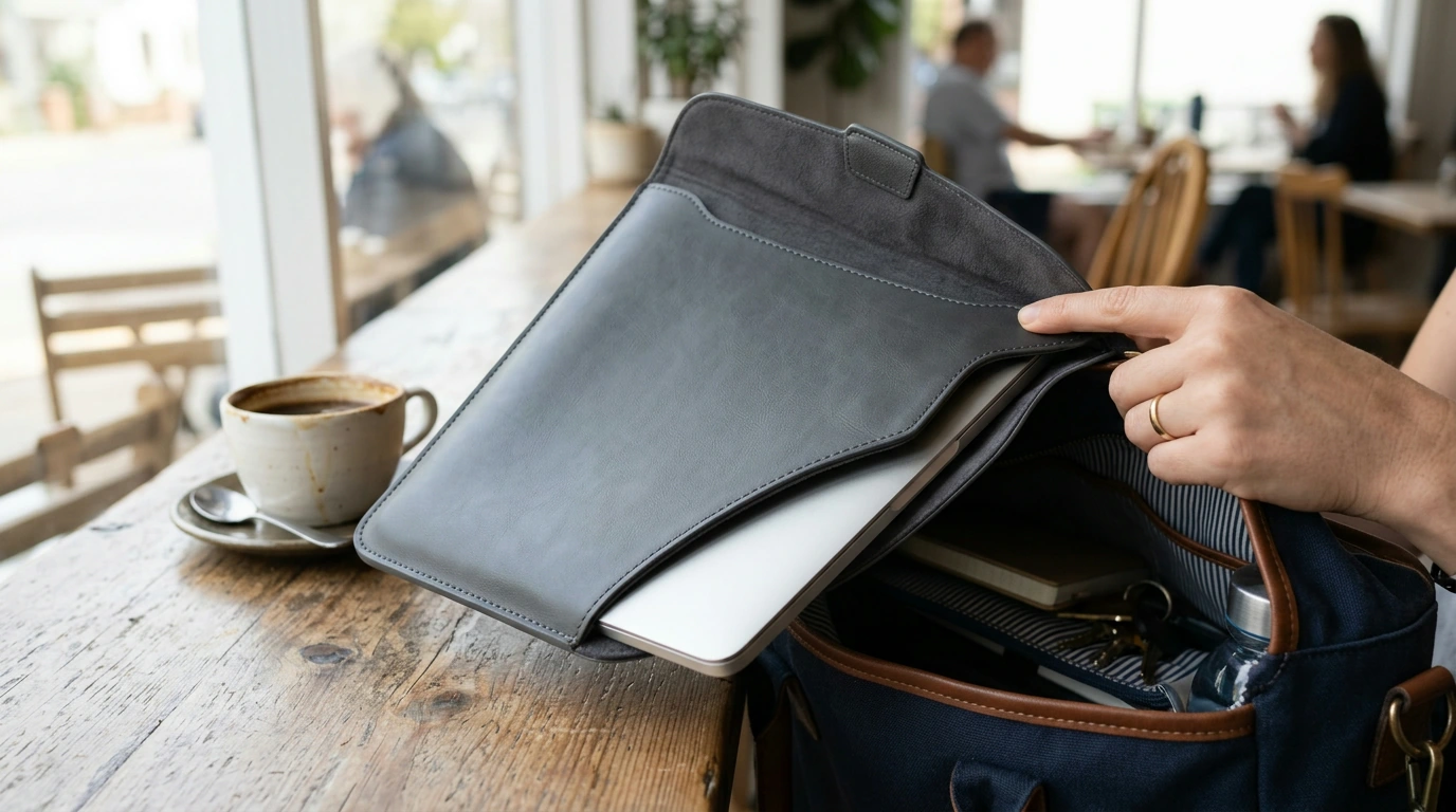 Slim PU Leather MacBook Sleeve: Pro & Air Protection